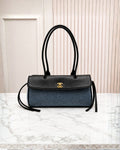 CHANEL Quilted Panel Shoulder Bag 33 cm Master