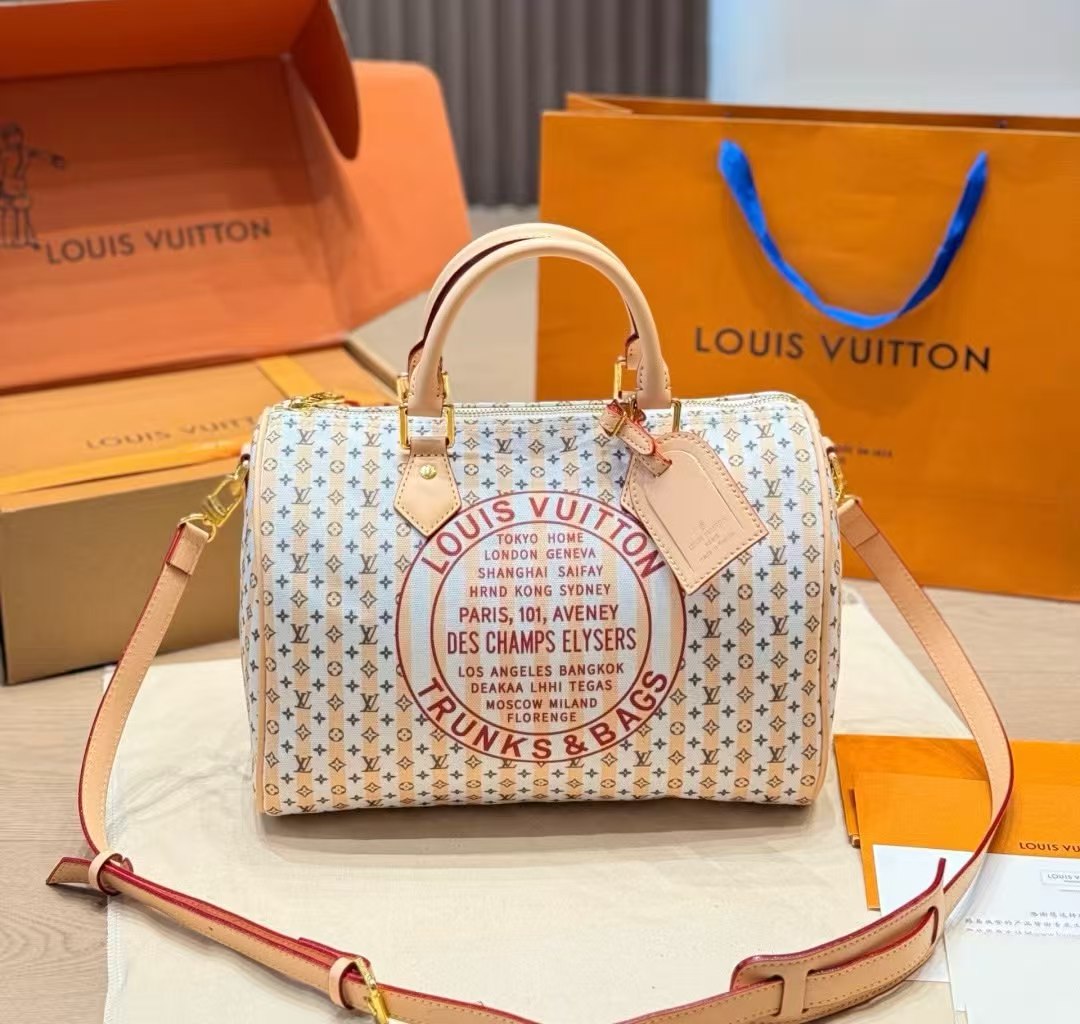 حقيبة LV سبيدي 30 سم بألوان ماستر 4