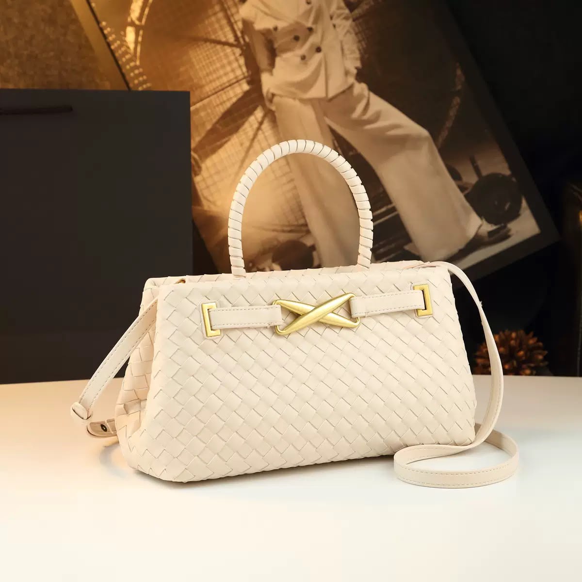 BOTTEGA Woven Bag  30 cm 5 Colors With Box
