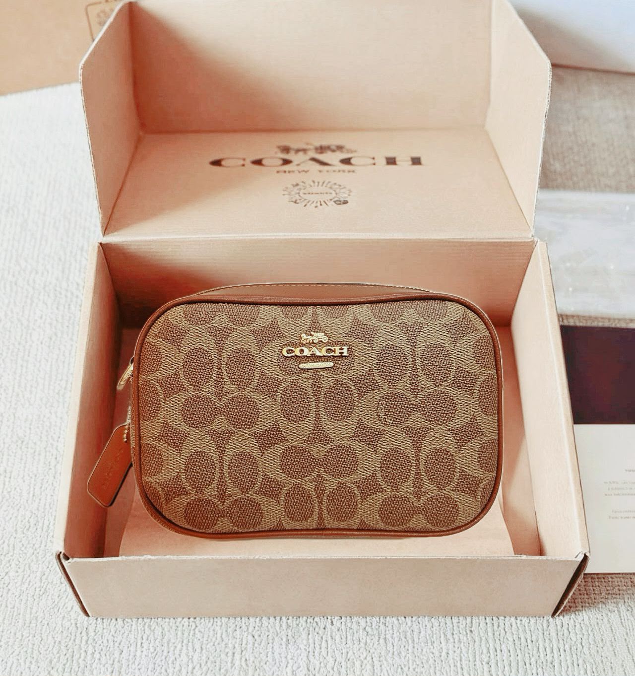 COACH Signature Crossbody Wristlet — 20 cm | 6 Colors with Box