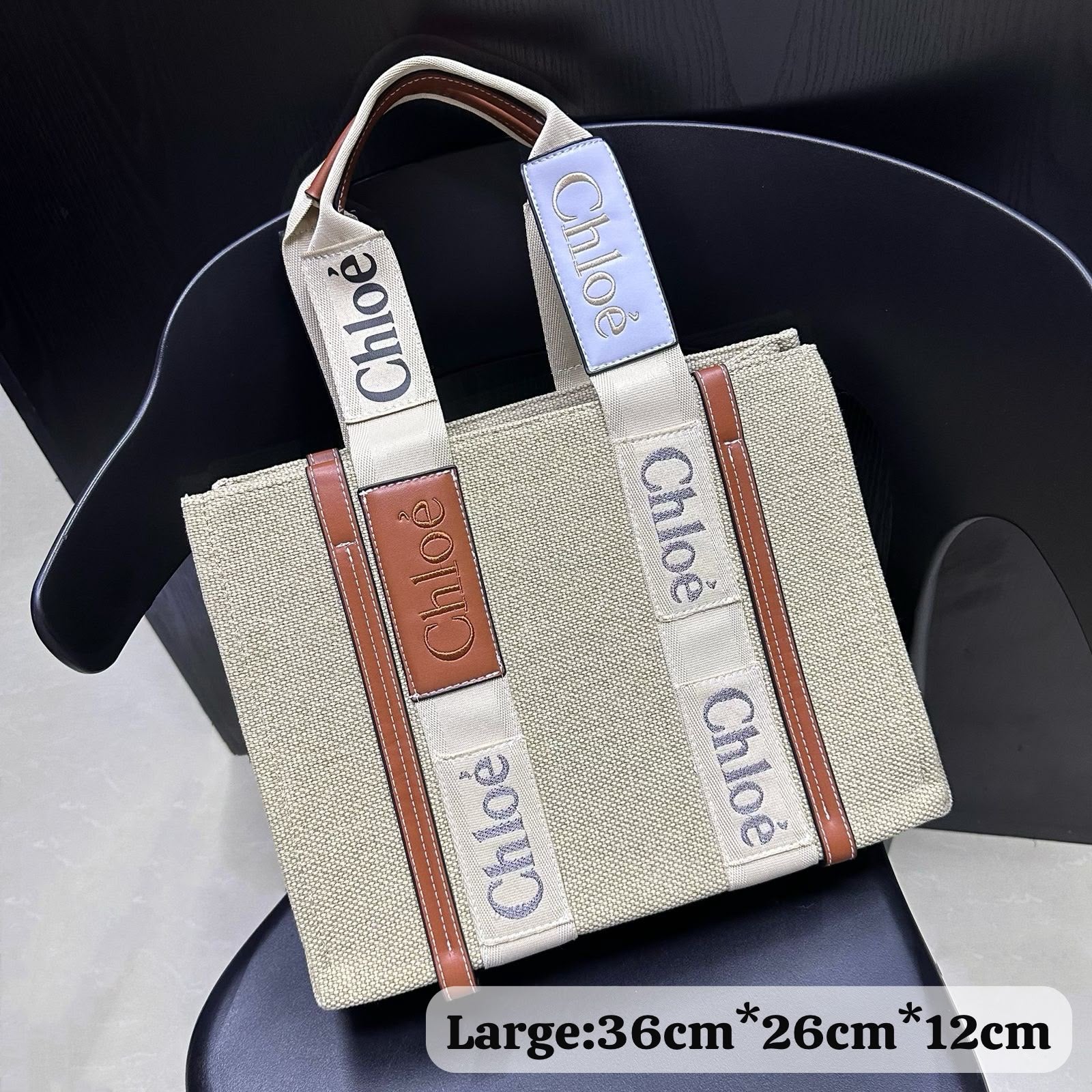 CHLOÉ Canvas Tote Bag 2 Sizes
