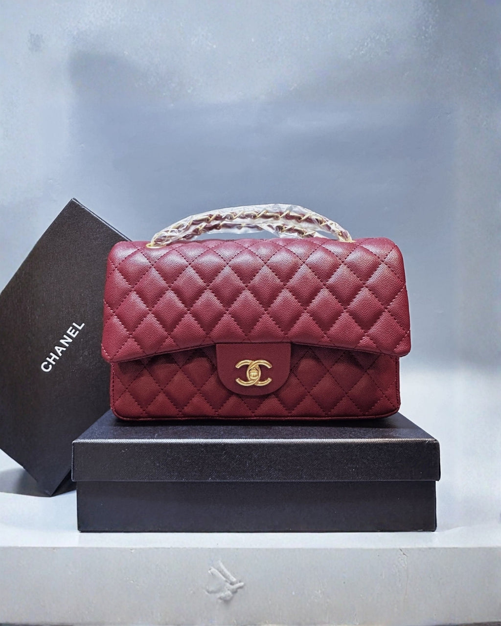 CHANEL Quilted Flap Shoulder Bag 26 cm