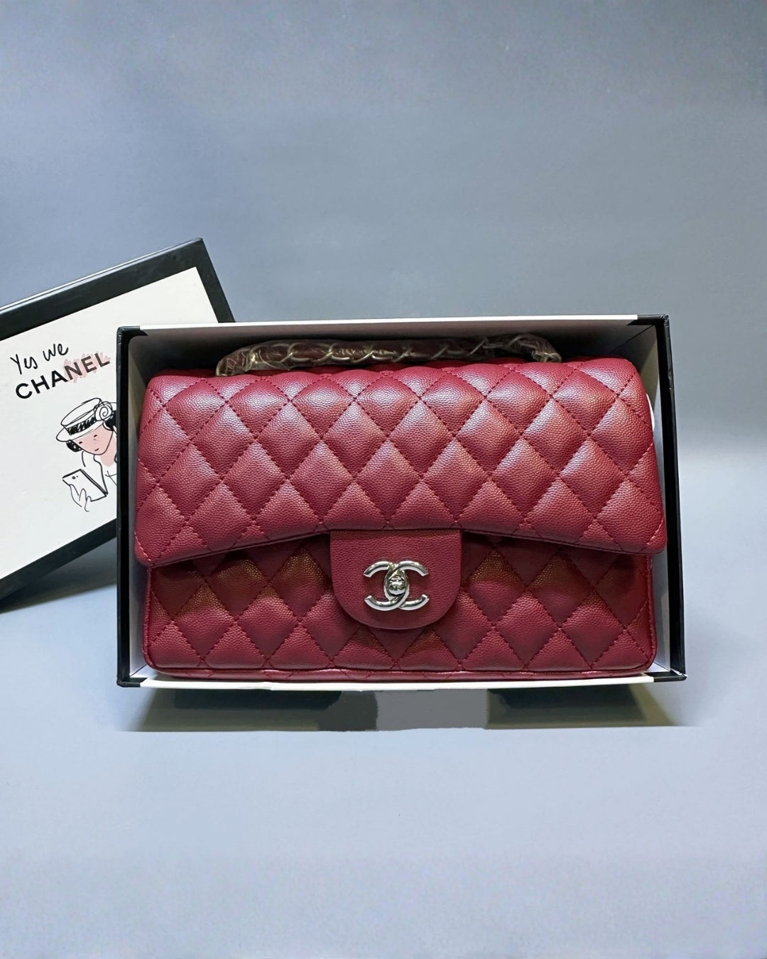 CHANEL Quilted Flap Shoulder Bag 26 cm