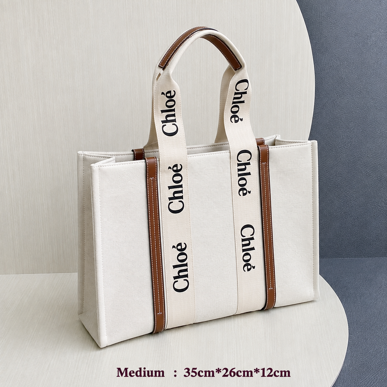 CHLOÉ Canvas Tote Bag 3 Sizes