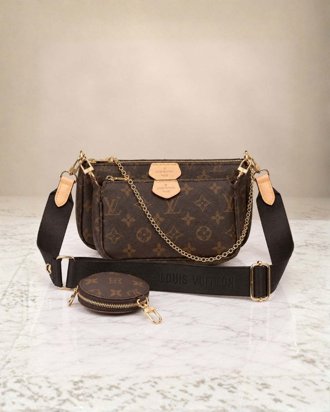 LV Multi Pouch Crossbody Bag 24cm