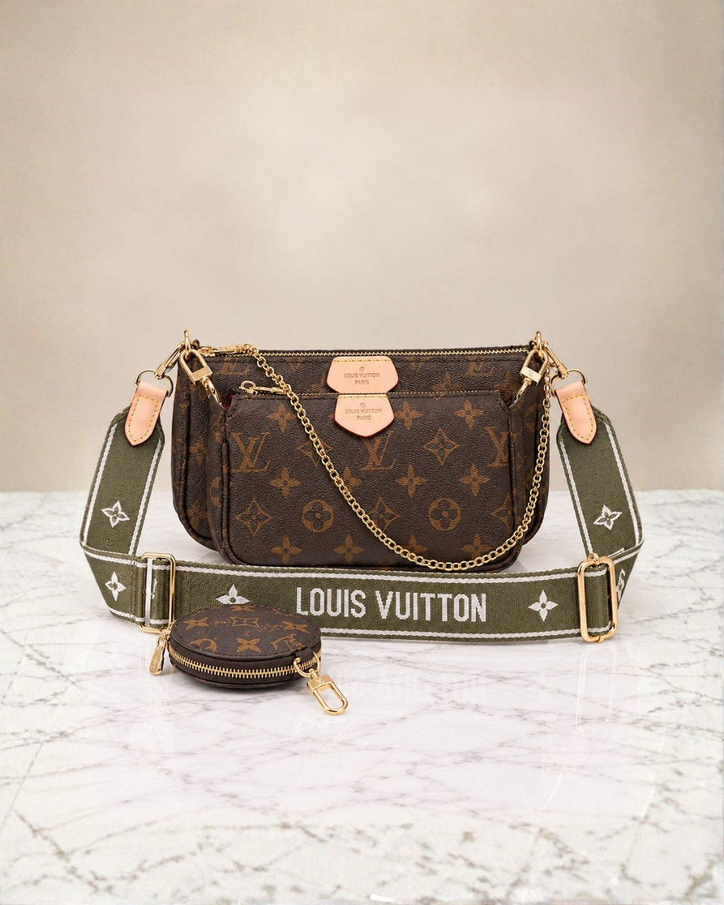 LV Multi Pouch Crossbody Bag 24cm