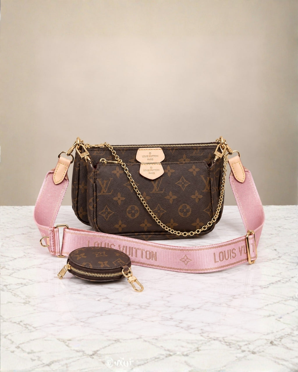 LV Multi Pouch Crossbody Bag 24cm