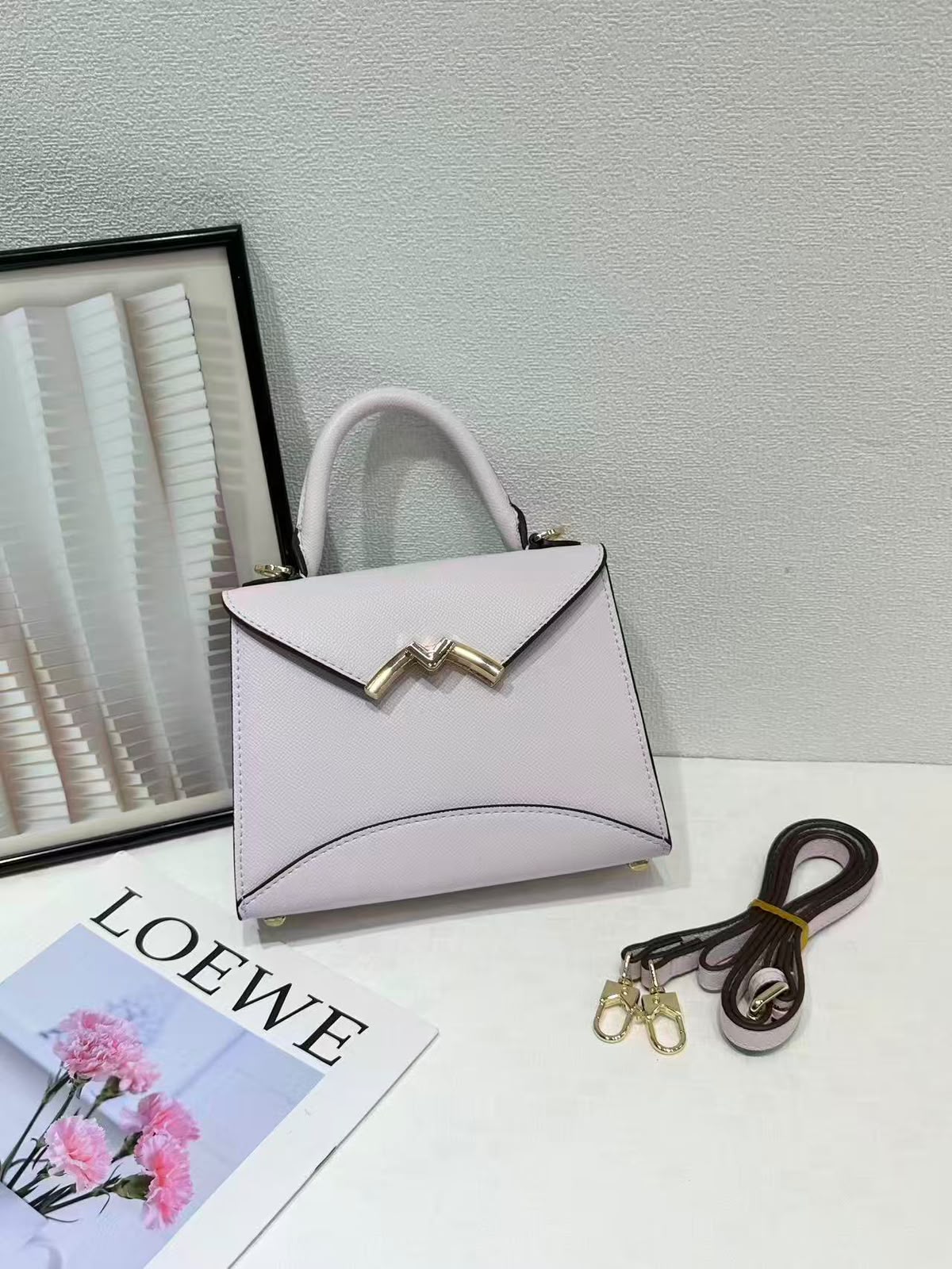 Moynat Mini Top Handle Crossbody Bag 20 cm