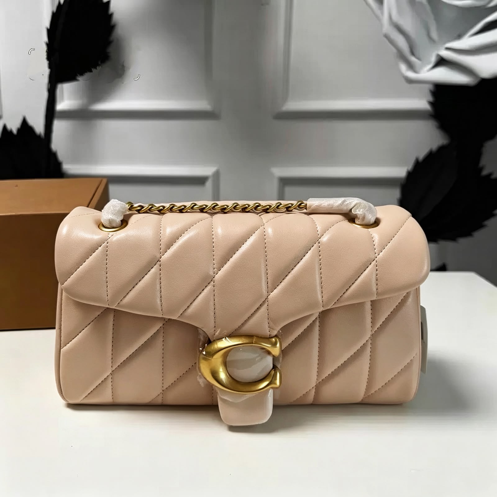 Coach Quilted Chain Shoulder Bag — 25 cm | 9 Colors with Box