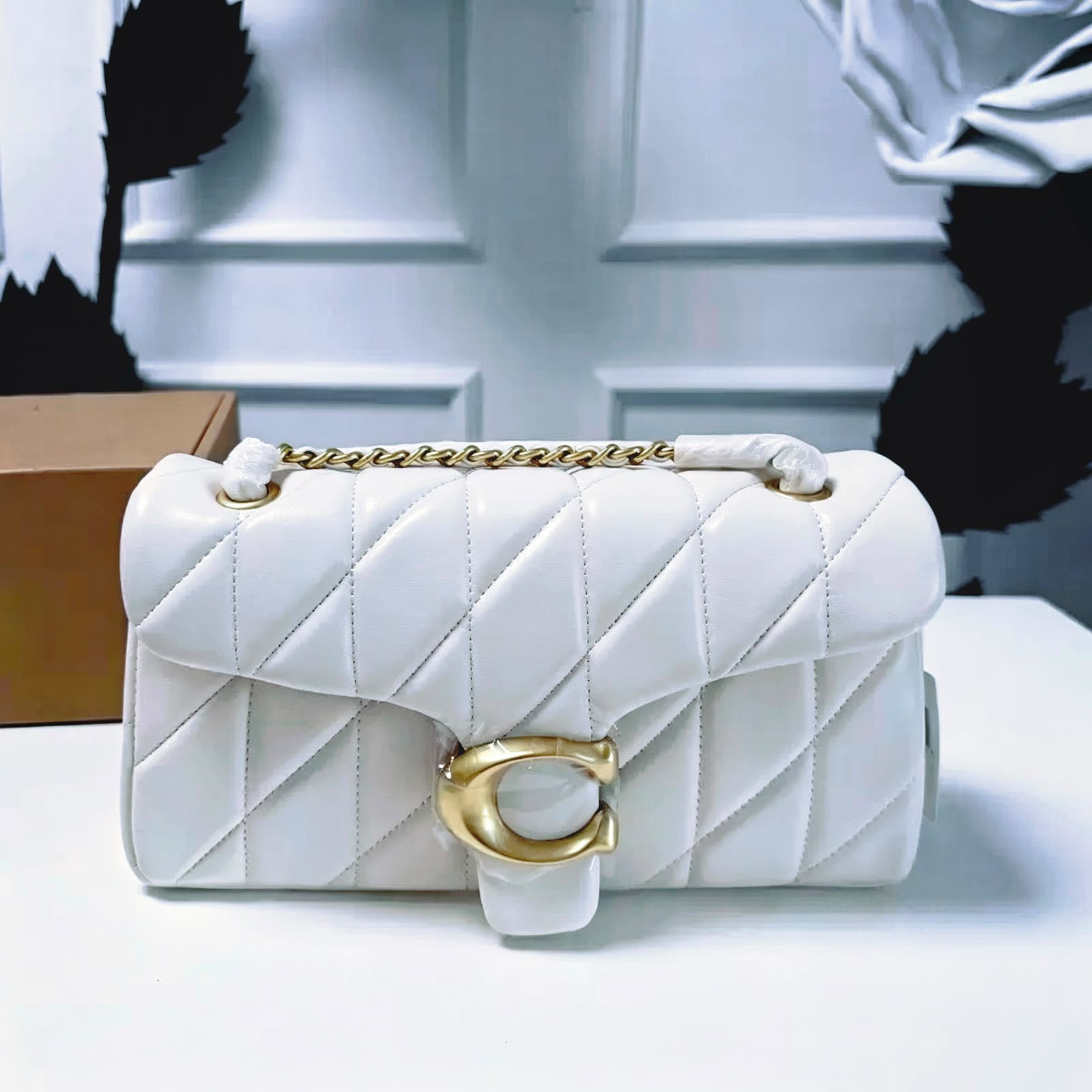 Coach Quilted Chain Shoulder Bag — 25 cm | 9 Colors with Box