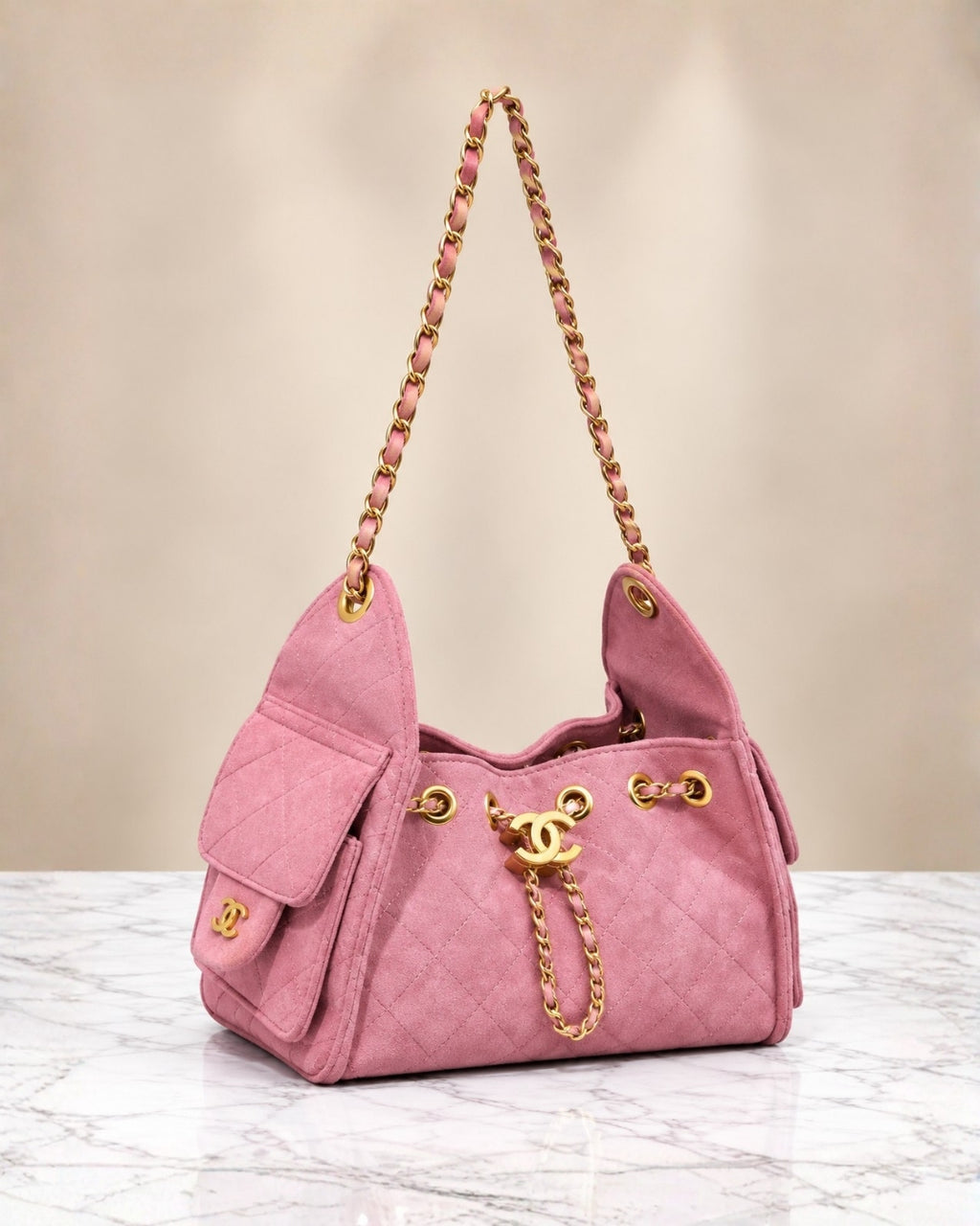 CHANEL 25 Mini Suede Bag