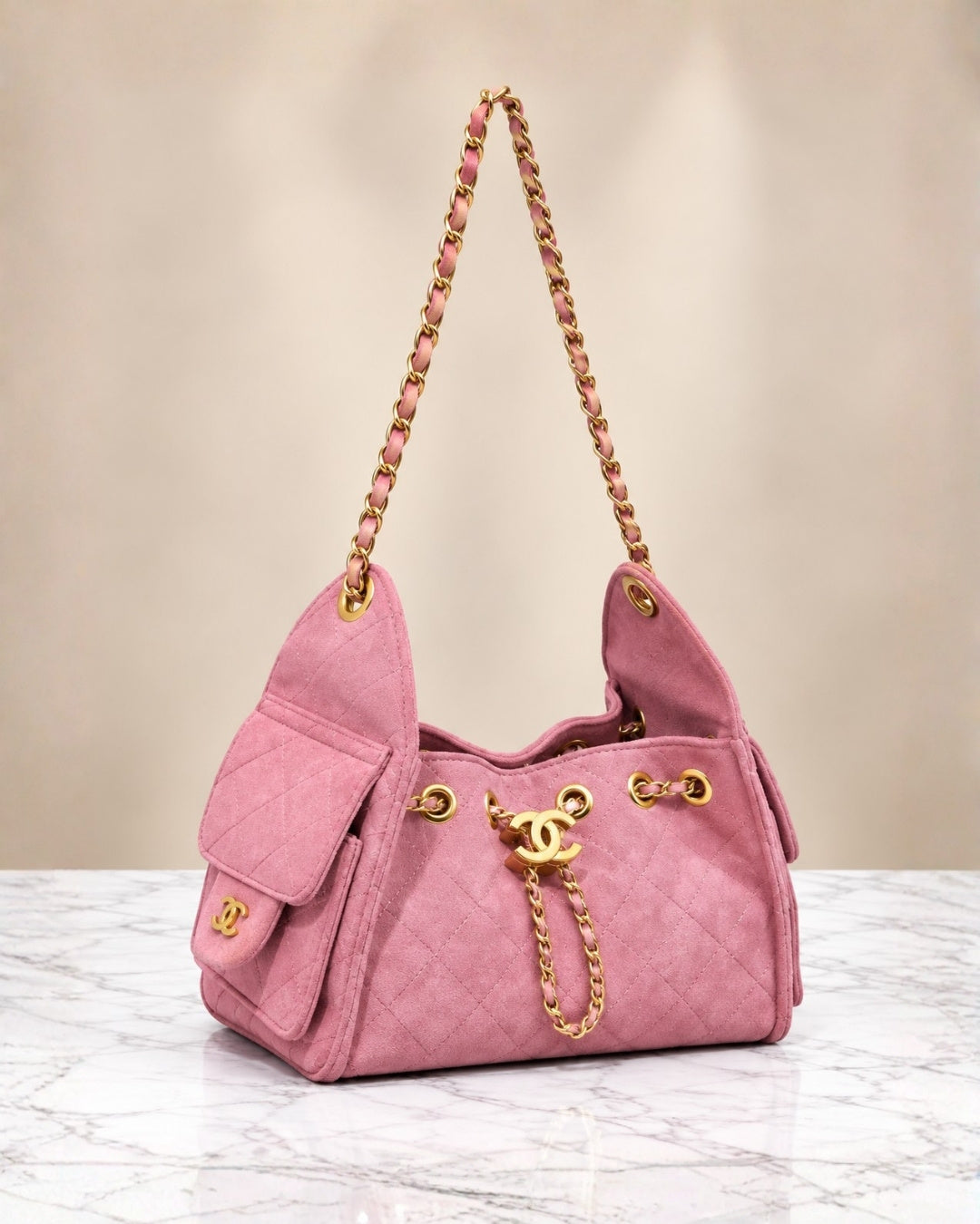 CHANEL 25 Mini Suede Bag