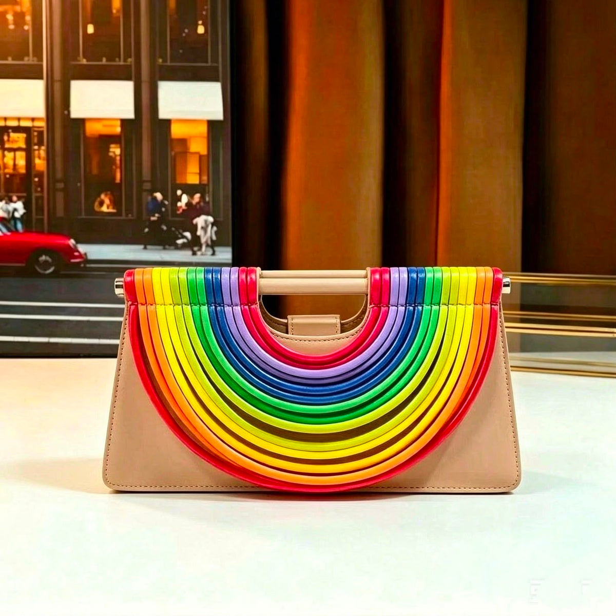 BOTTEGA Draped Arch Bag 32 cm