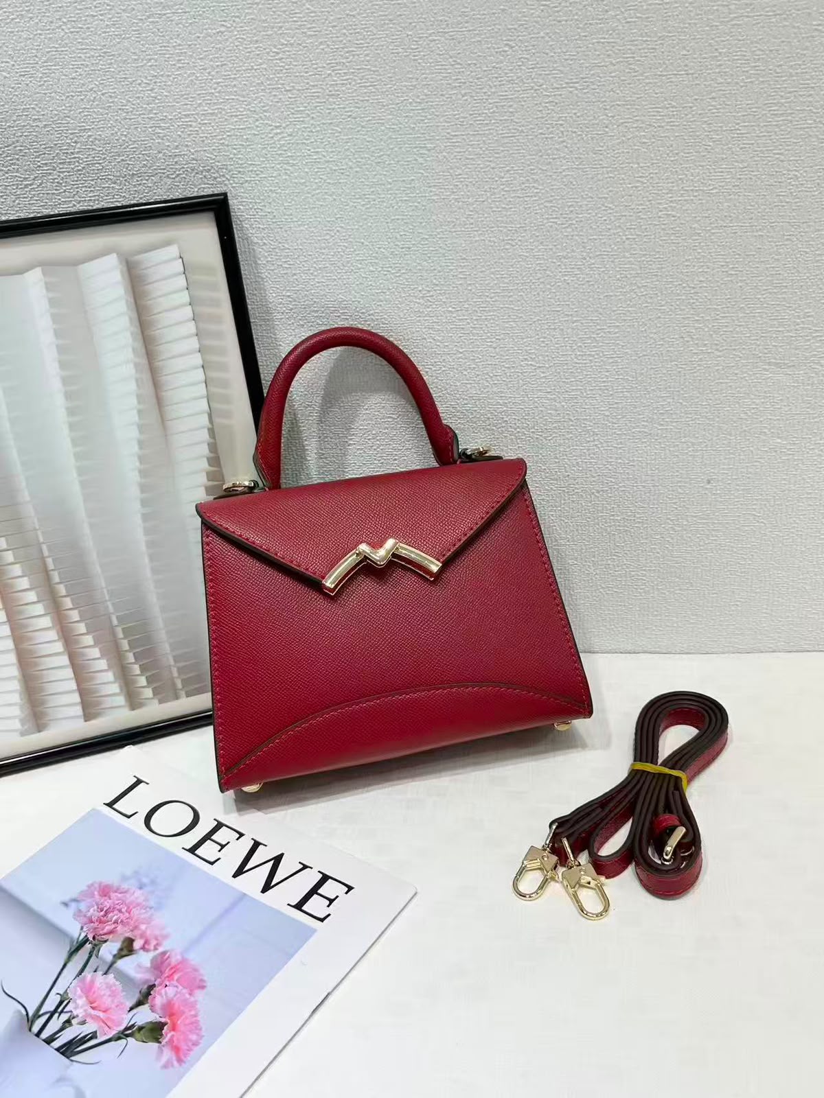 Moynat Mini Top Handle Crossbody Bag 20 cm