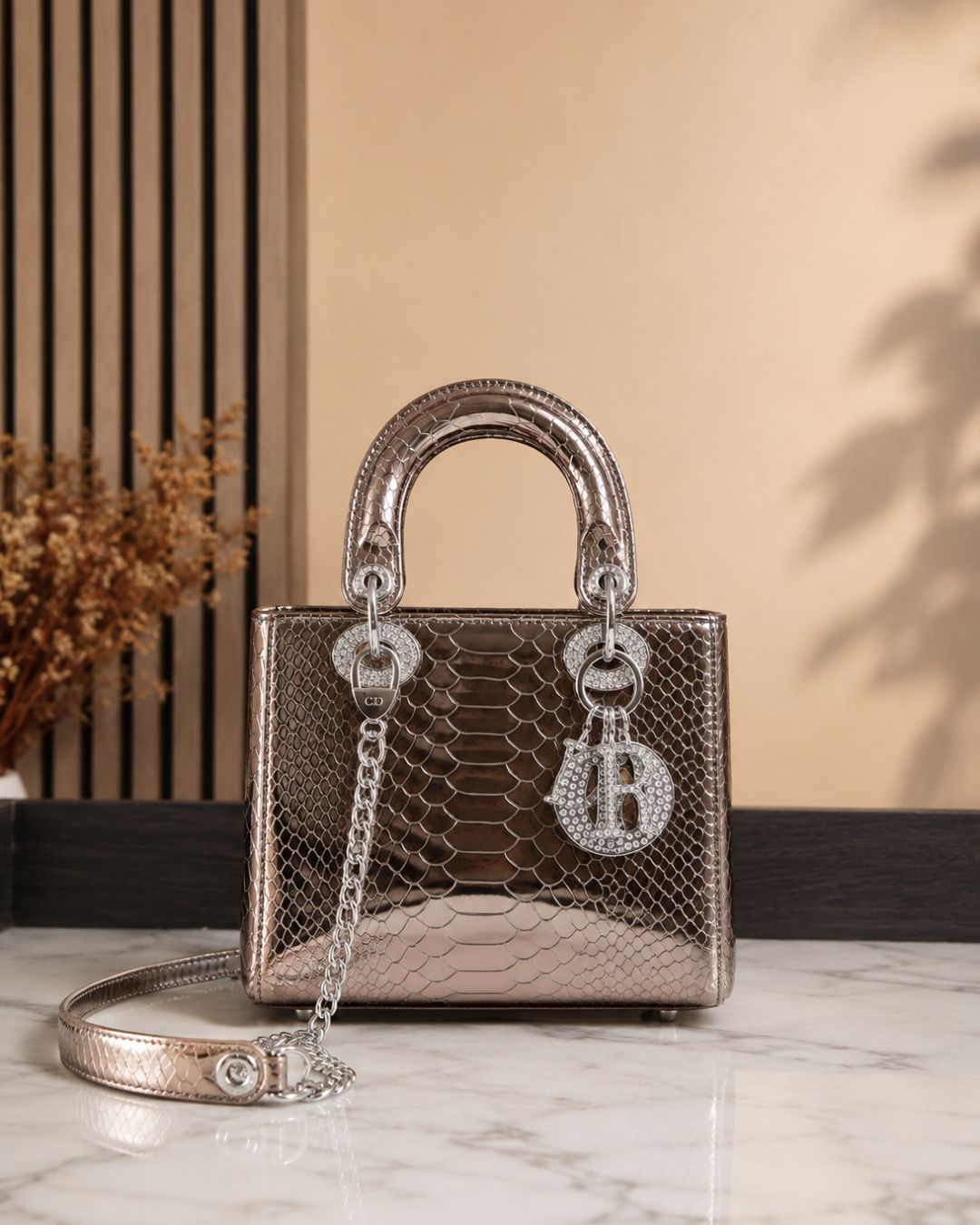 LADY DIOR Croc Mini 17cm A+