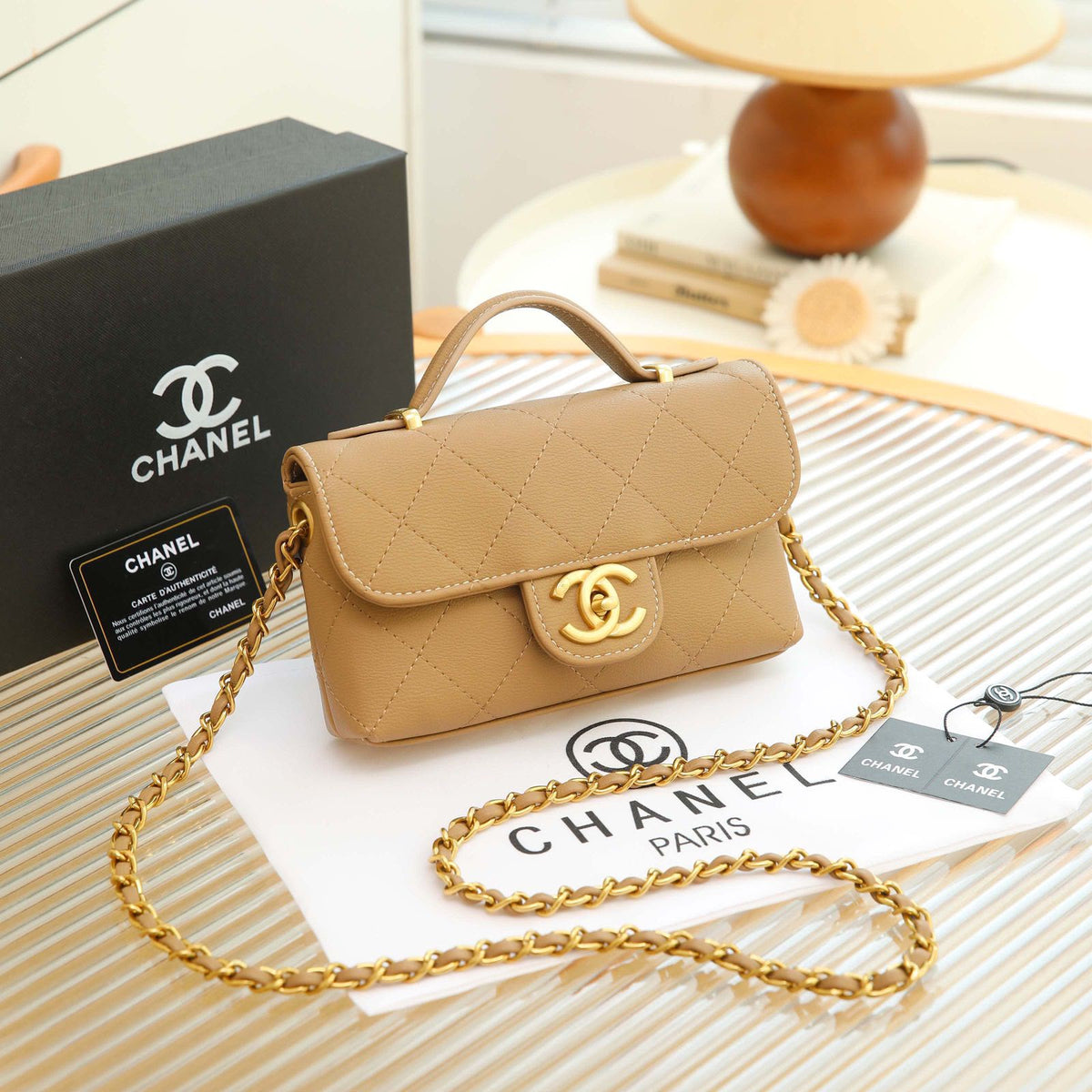 CHANEL Quilted Classic Shoulder Bag 20 cm
