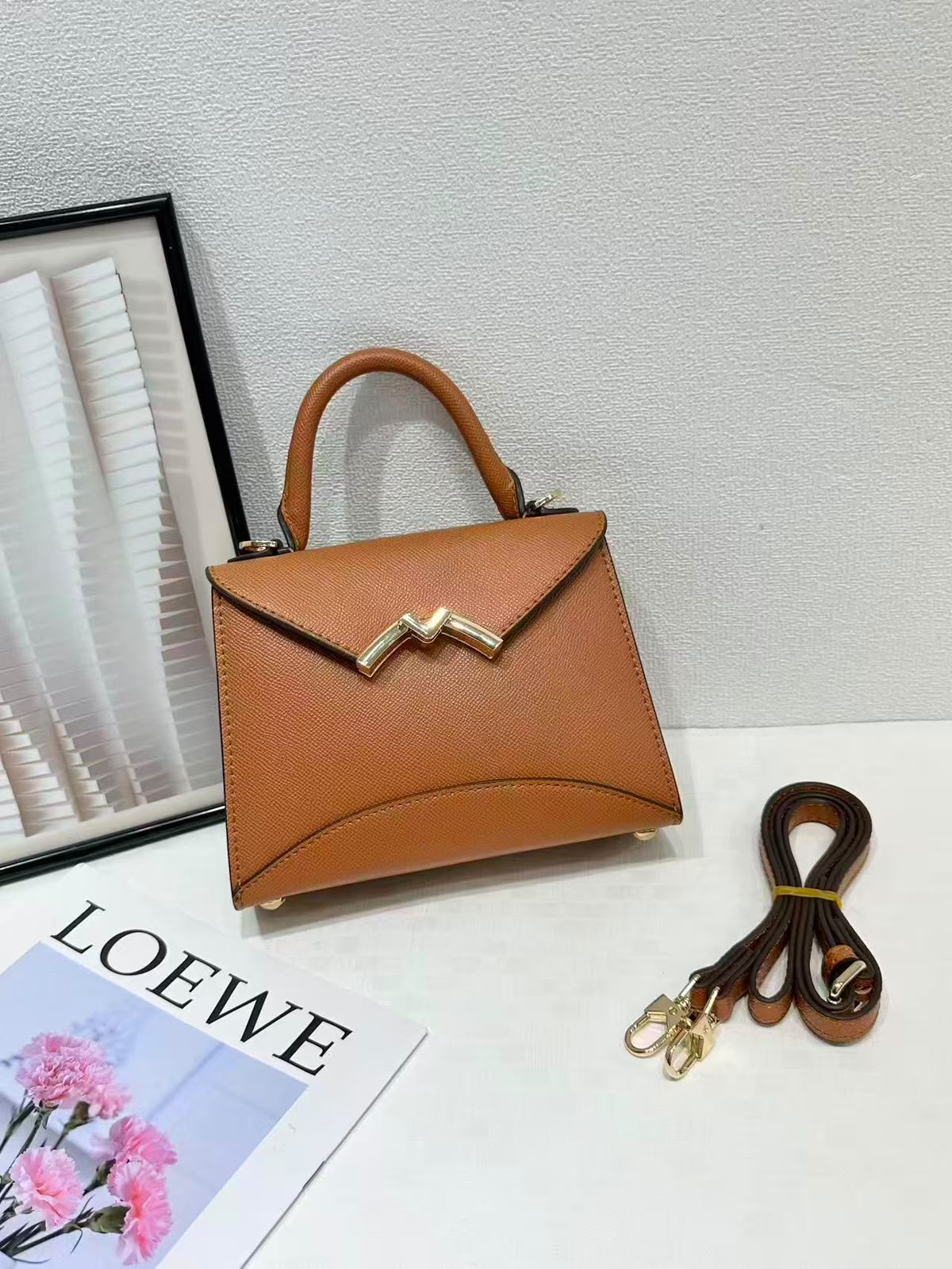Moynat Mini Top Handle Crossbody Bag 20 cm