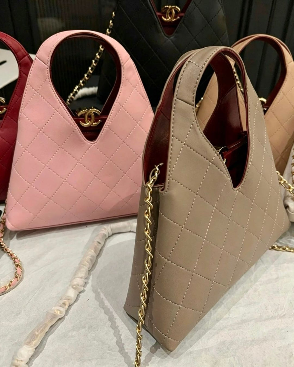 CHANEL Triangle V-handle Bag 23cm Master