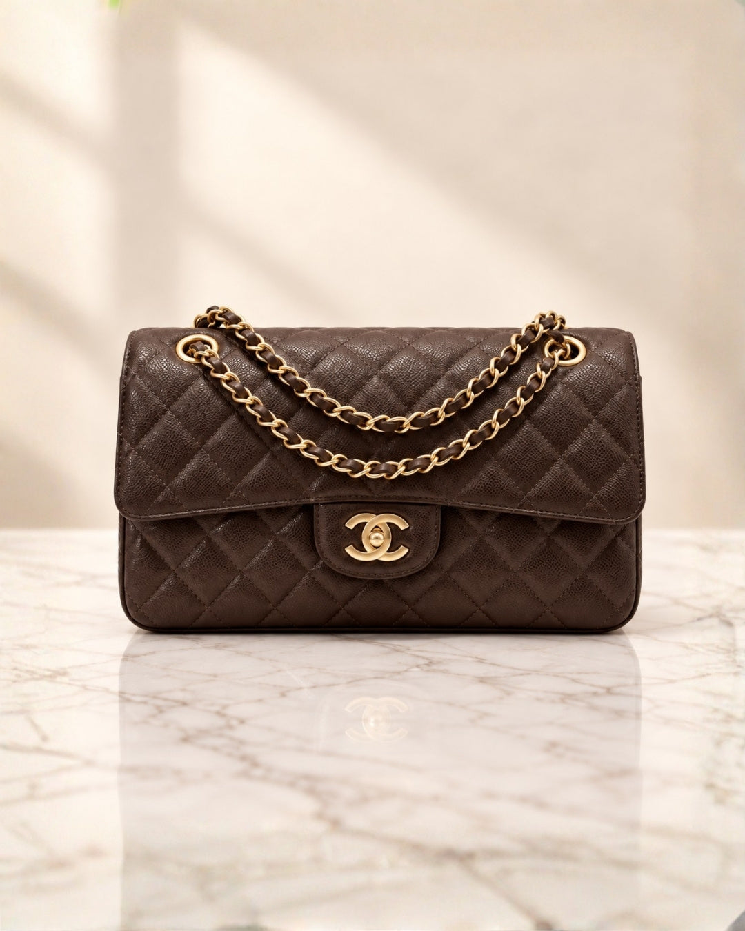 CHANEL Classic Double Flap Shoulder Bag 26cm A+