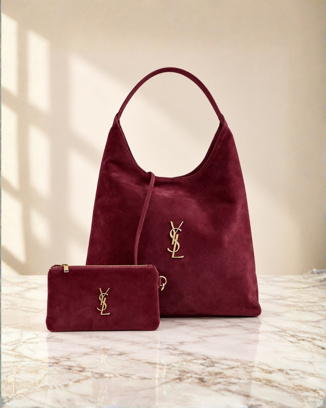 YSL Suede Hobo Bag 35 cm
