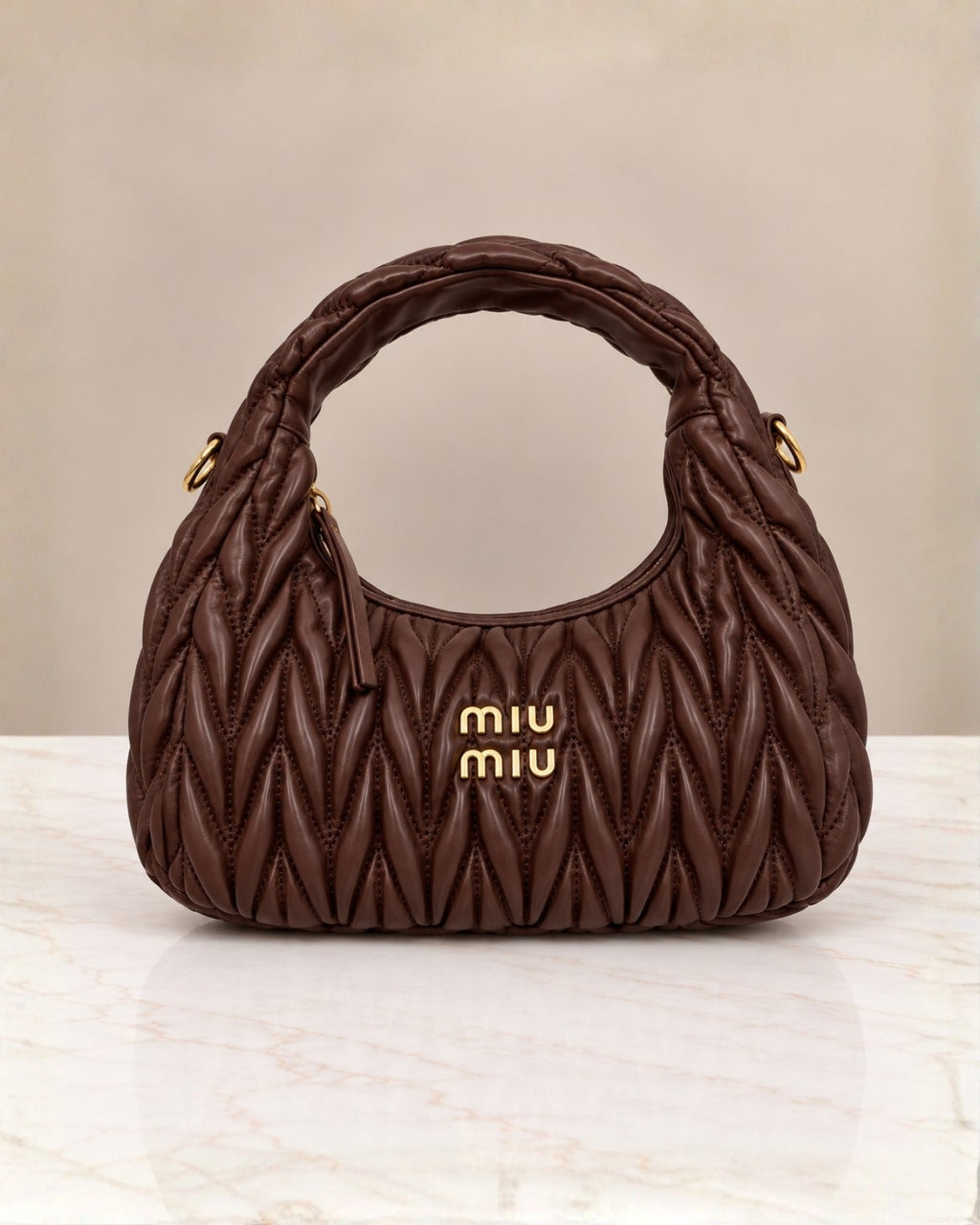MIU MIU Matelassé Hobo Bag 24cm