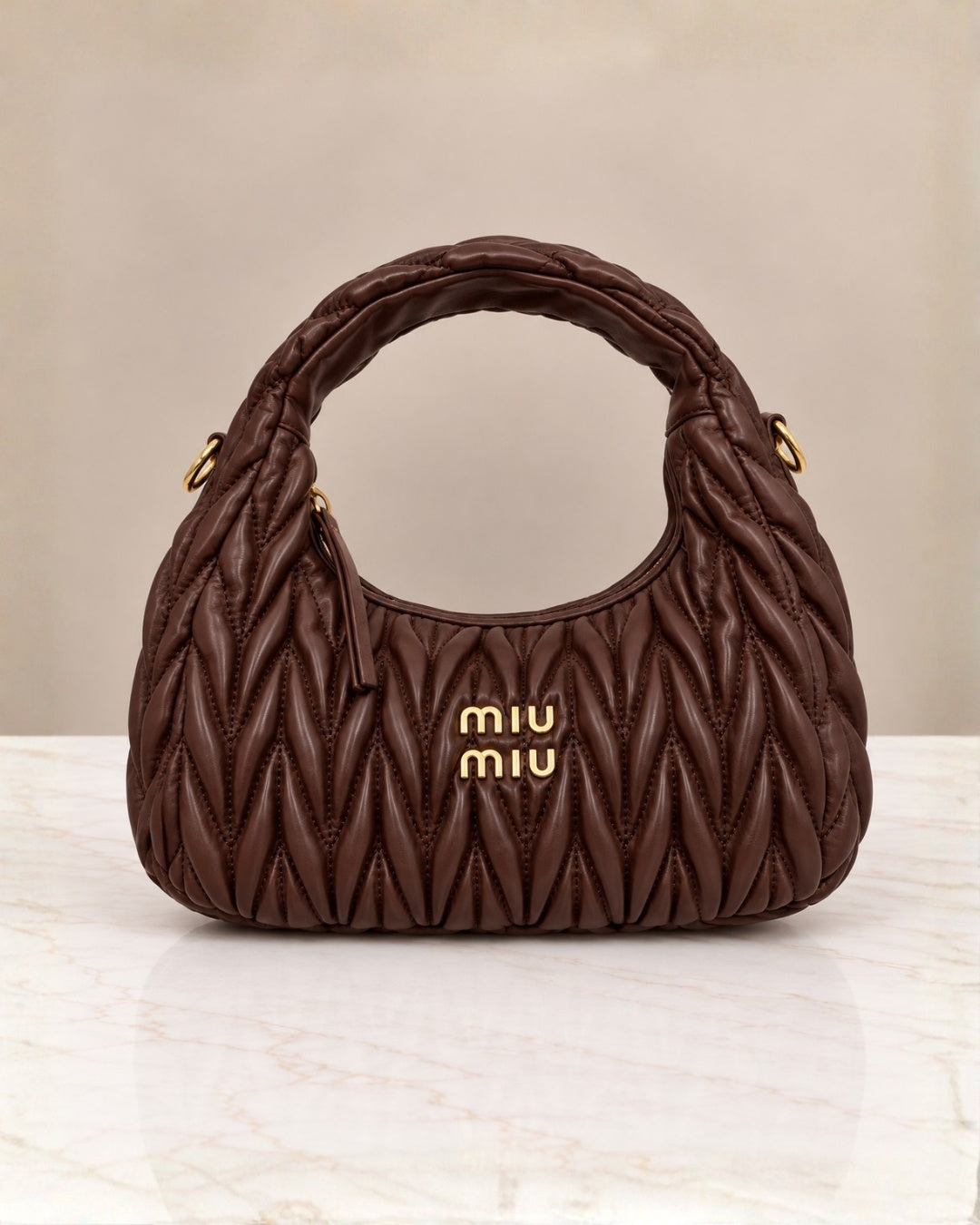 MIU MIU Matelassé Hobo Bag 24cm
