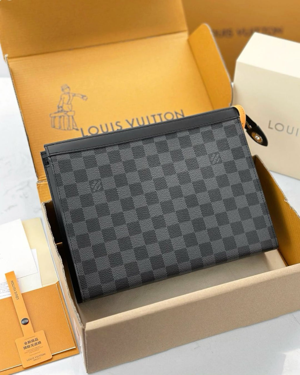 LV Zip Pouch Clutch 26Cm
