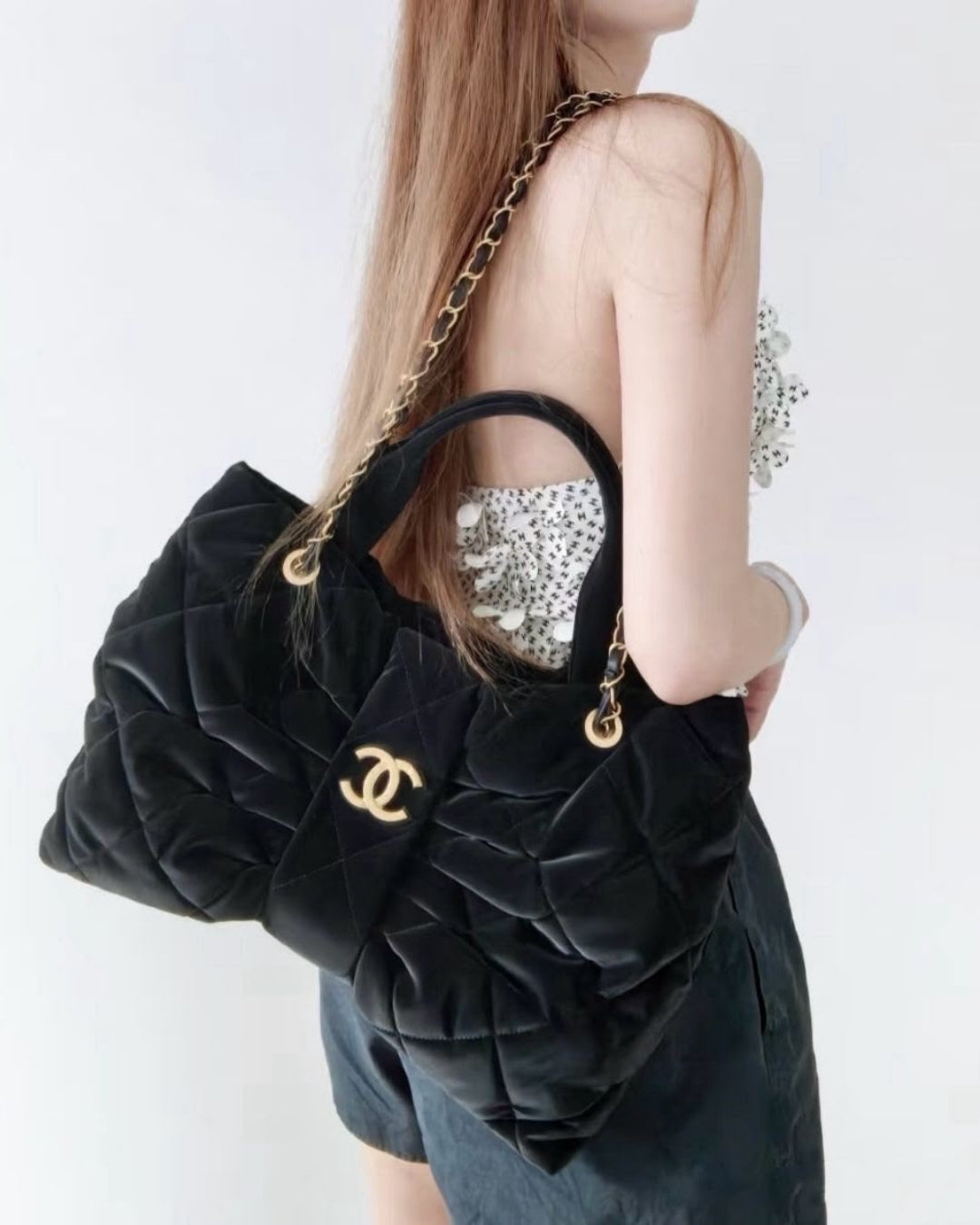 CHANEL Puffy Shoulder Bag 40 cm without Box A+