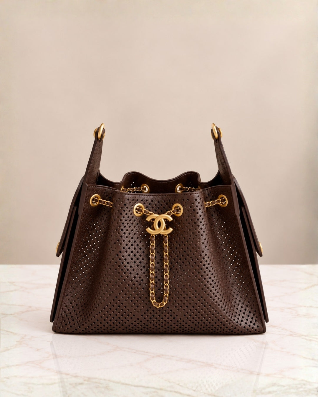 CHANEL 25 Bag Perforated 27cm