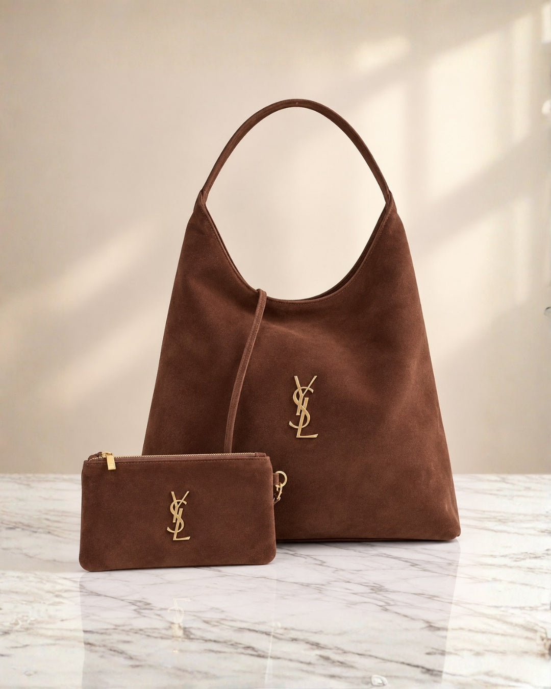 YSL Suede Hobo Bag 35 cm