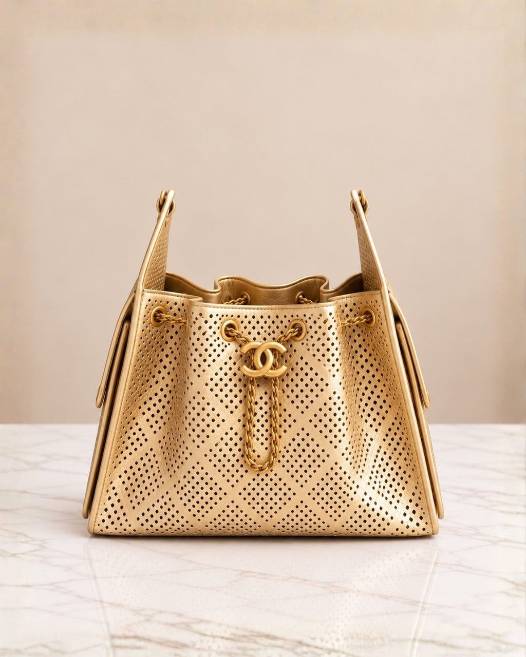 CHANEL 25 Bag Perforated 27cm