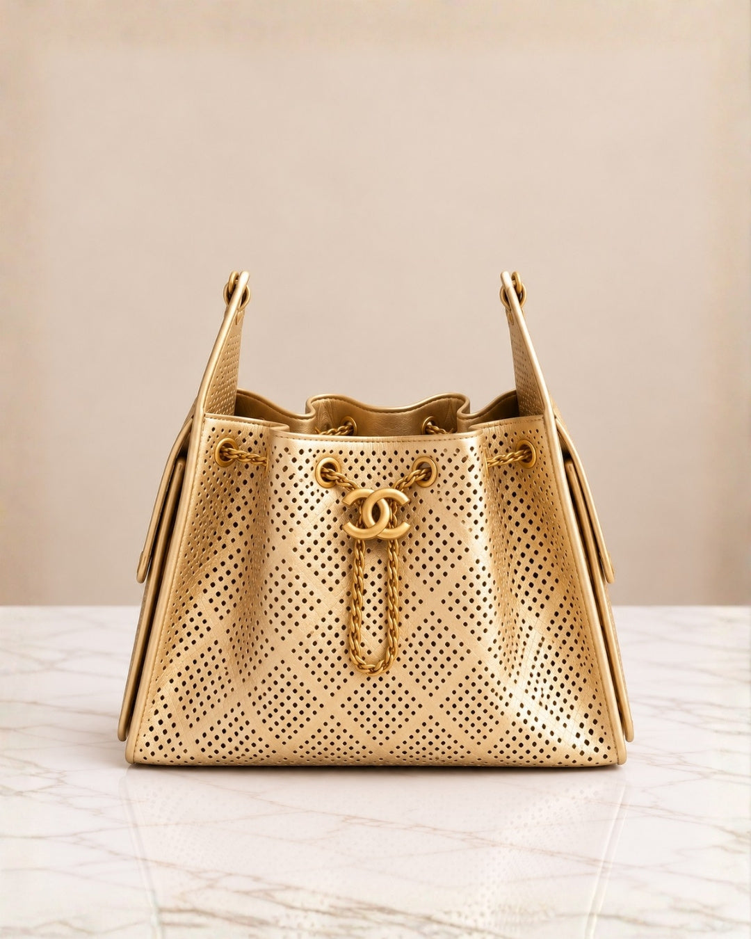 CHANEL 25 Bag Perforated 27cm