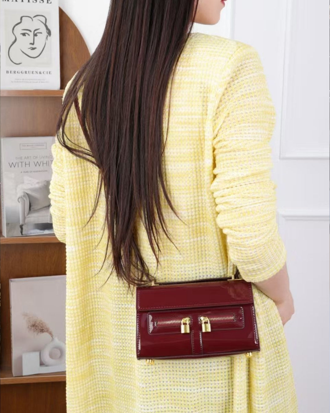 Hermès Kelly Patent Mini Bag 21cm