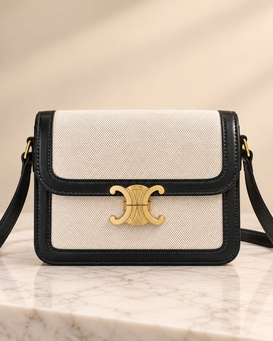 CELINE Triomphe Shoulder Bag 22cm