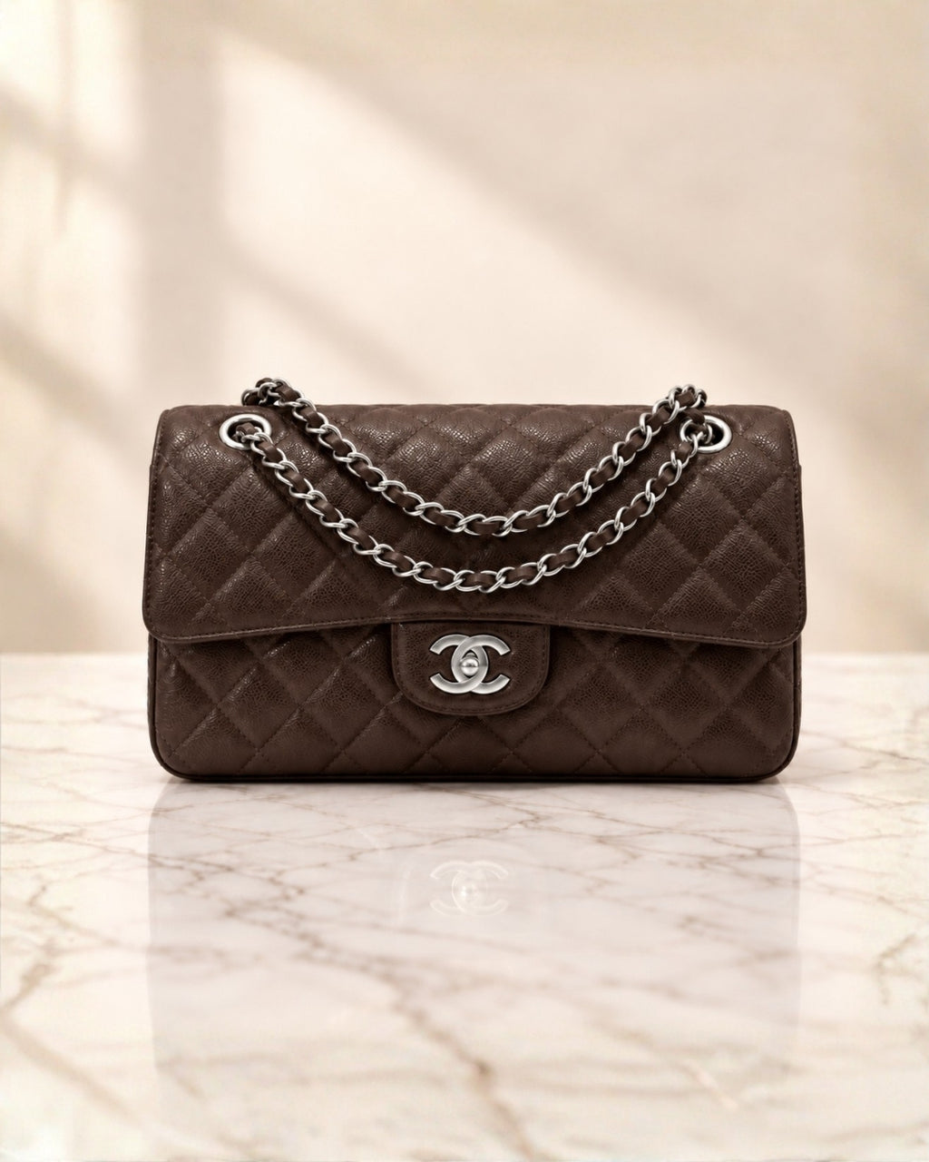 CHANEL Classic Double Flap Shoulder Bag 26cm A+