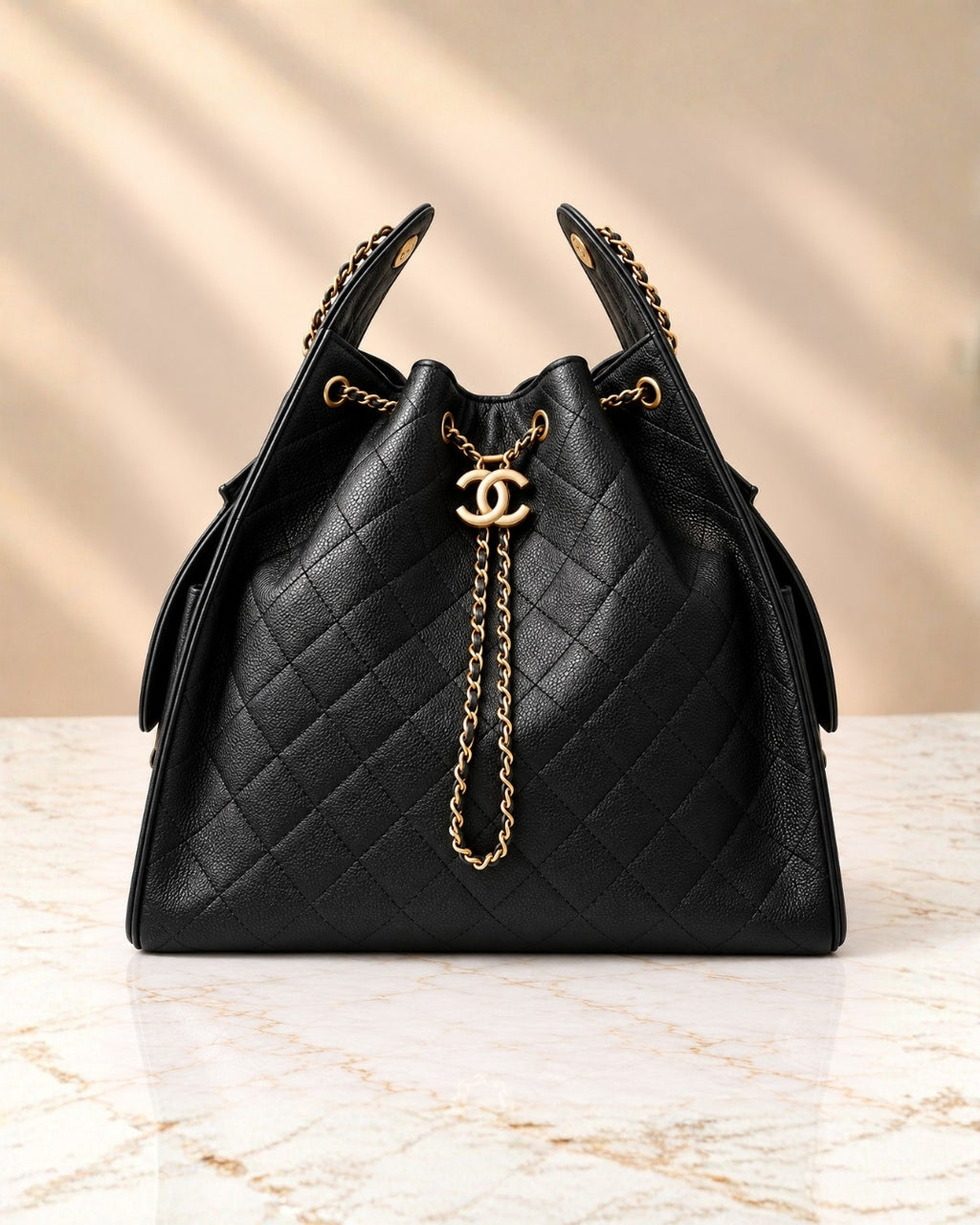 CHANEL 25 Bag Large Grainy Surface 30cm