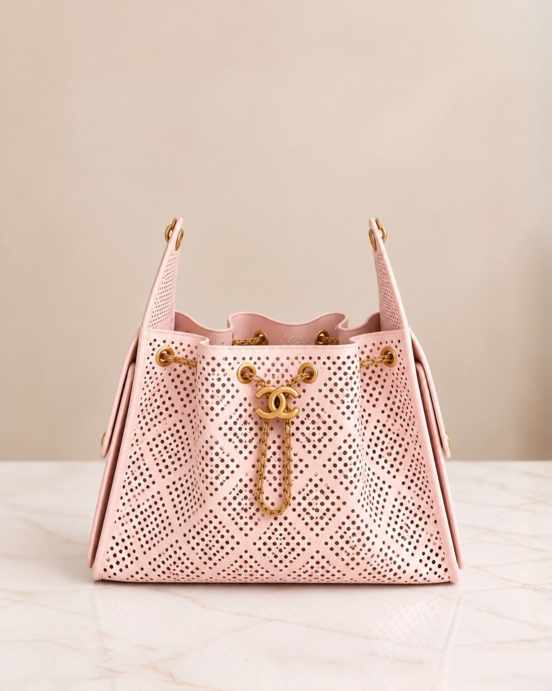 CHANEL 25 Bag Perforated 27cm