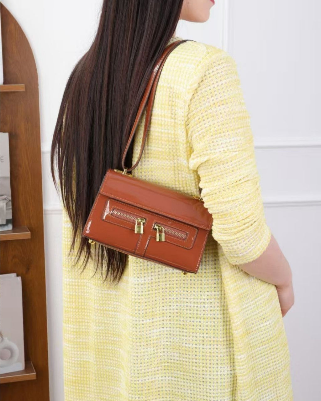 Hermès Kelly Patent Mini Bag 21cm