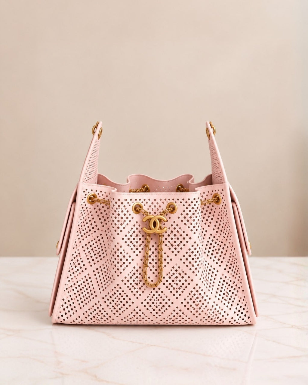 CHANEL 25 Bag Perforated 27cm