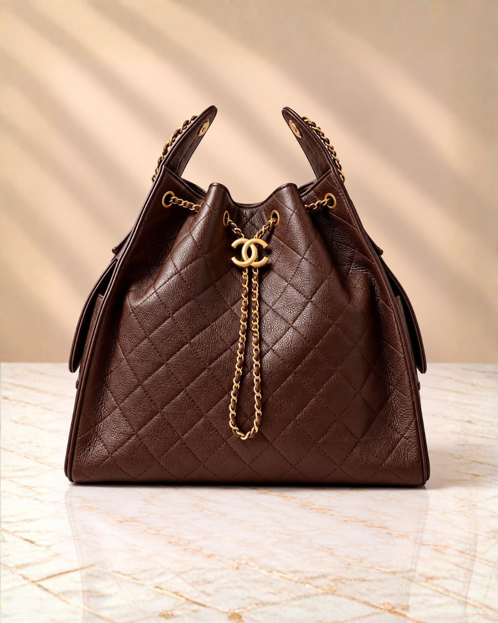 CHANEL 25 Bag Large Grainy Surface 30cm