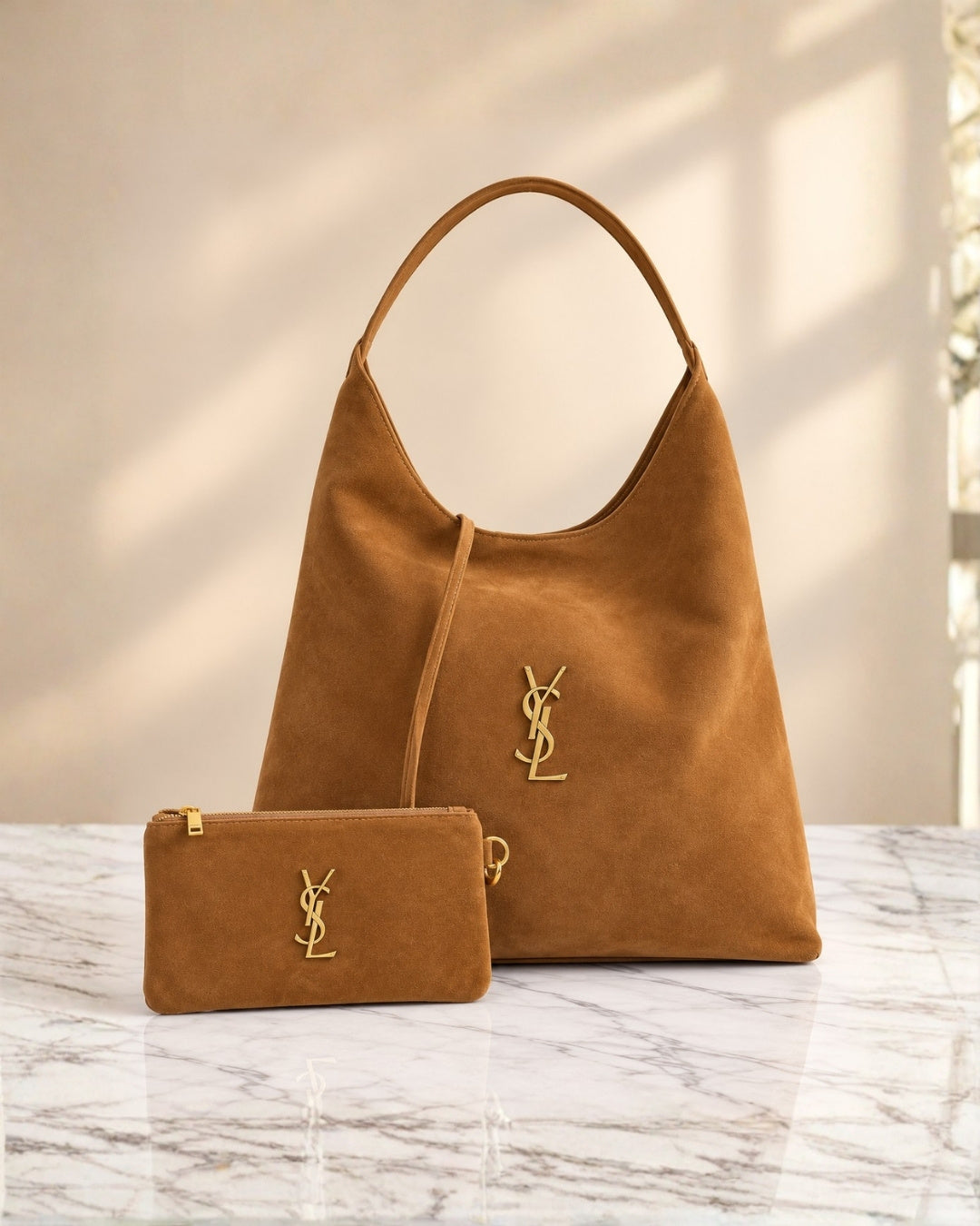 YSL Suede Hobo Bag 35 cm