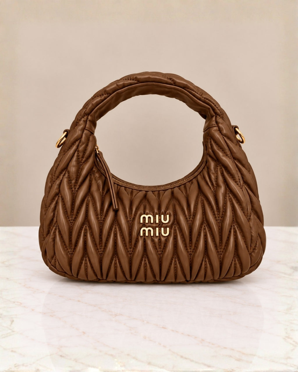 MIU MIU Matelassé Hobo Bag 24cm