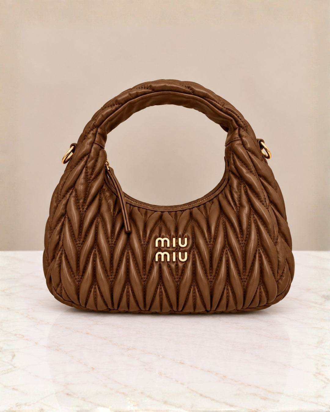 MIU MIU Matelassé Hobo Bag 24cm