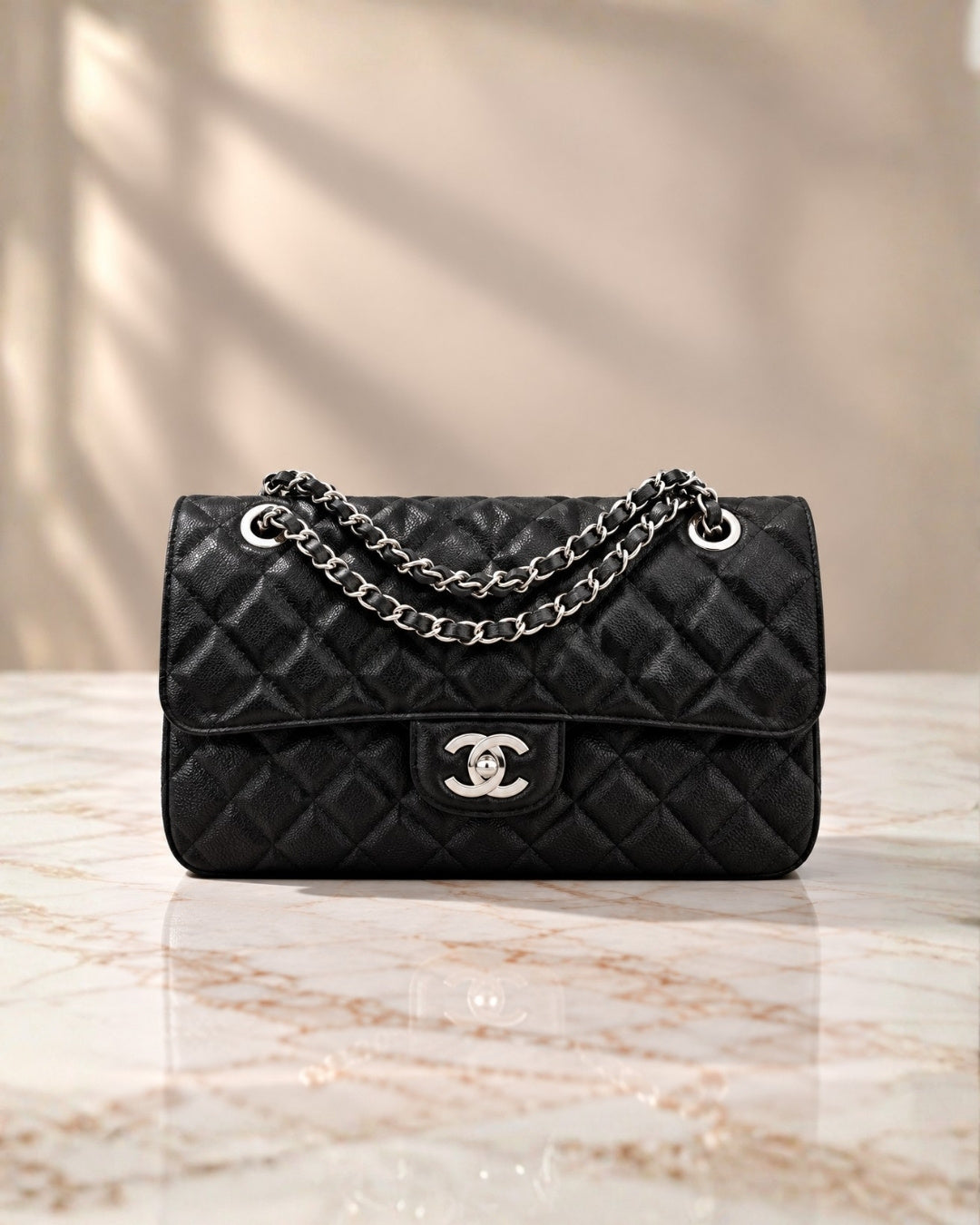 CHANEL Classic Double Flap Shoulder Bag 26cm A+