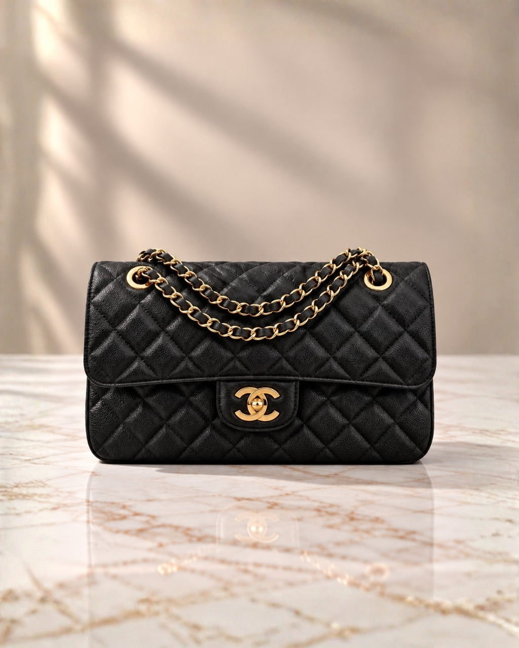 CHANEL Classic Double Flap Shoulder Bag 26cm A+