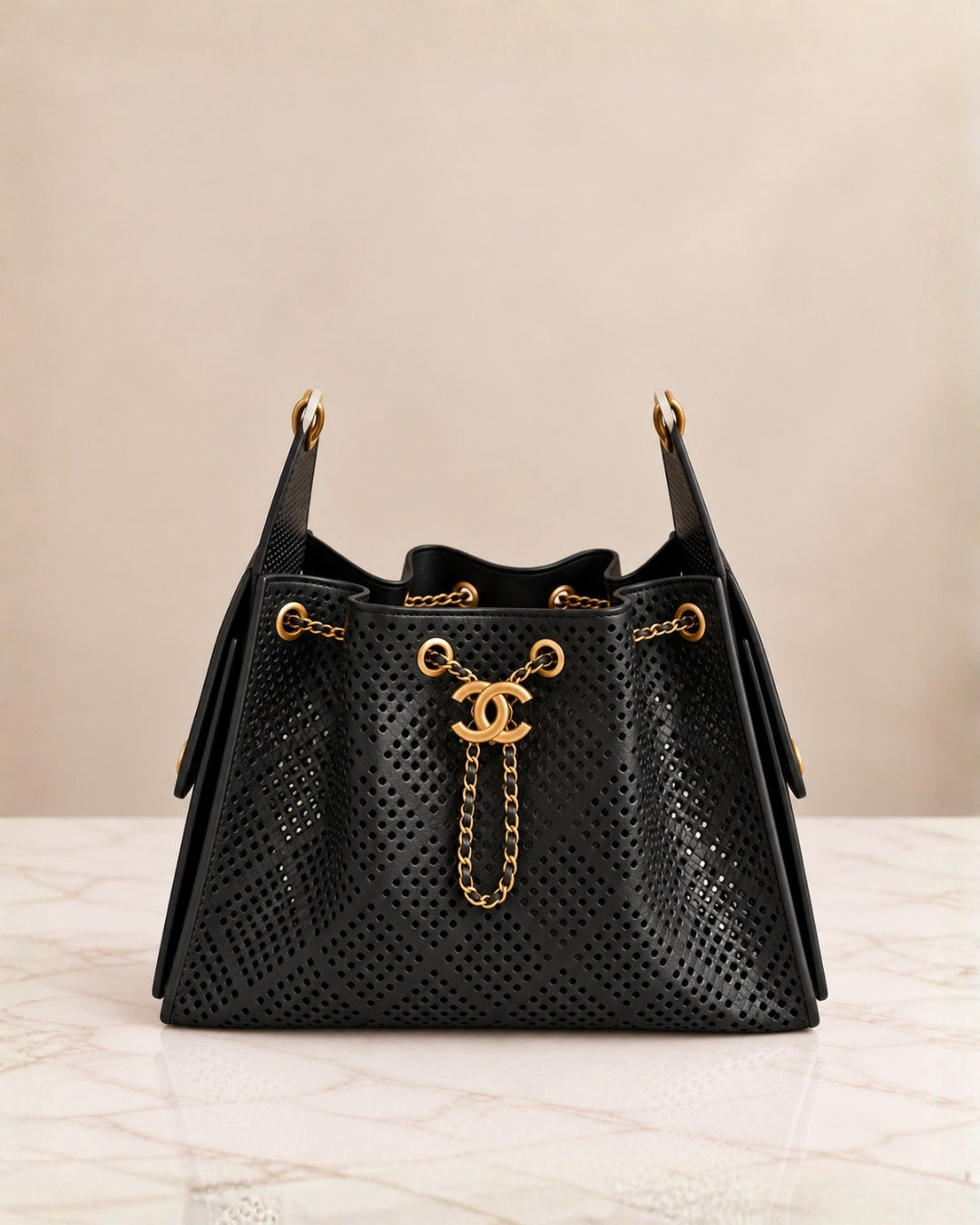 CHANEL 25 Bag Perforated 27cm
