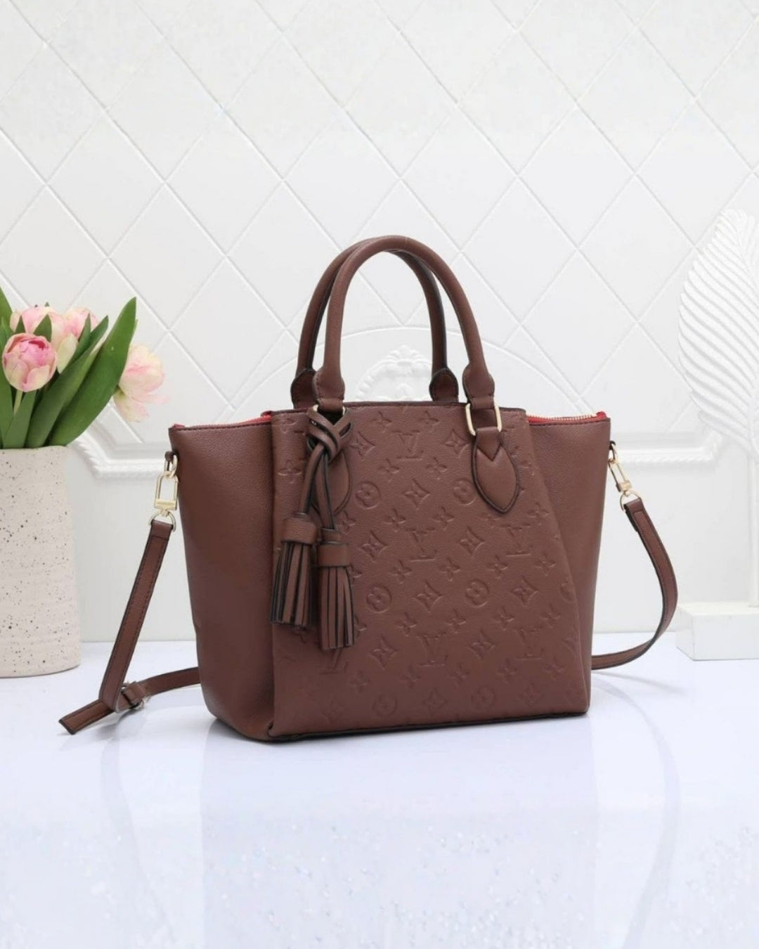 LV Embossed Monogram Tote 38cm