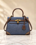 HERMES Kelly Denim Bag 28cm