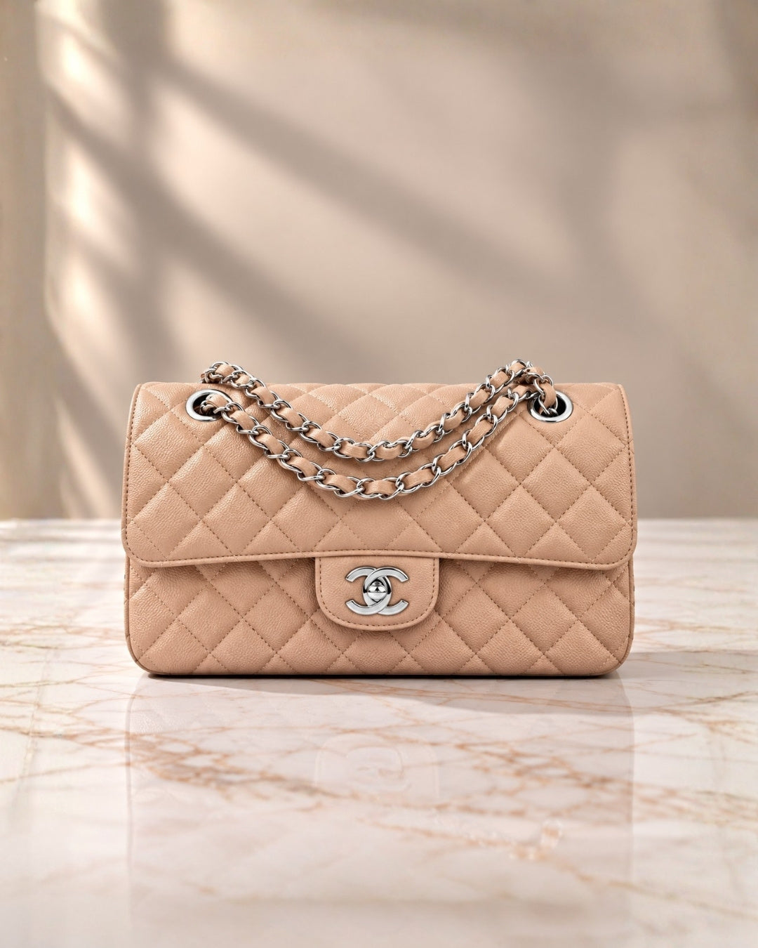CHANEL Classic Double Flap Shoulder Bag 26cm A+