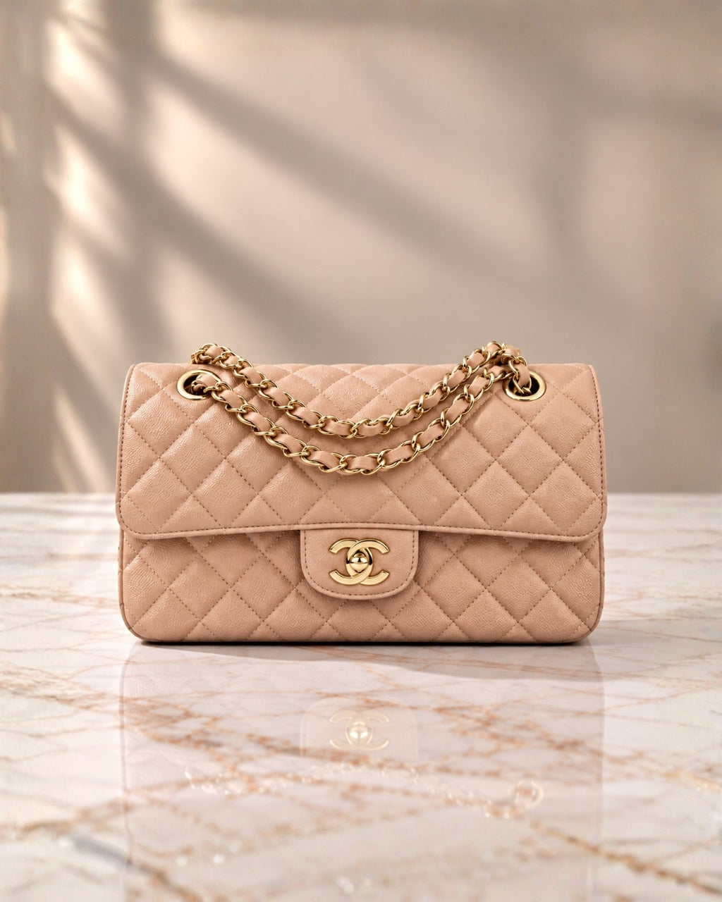 CHANEL Classic Double Flap Shoulder Bag 26cm A+